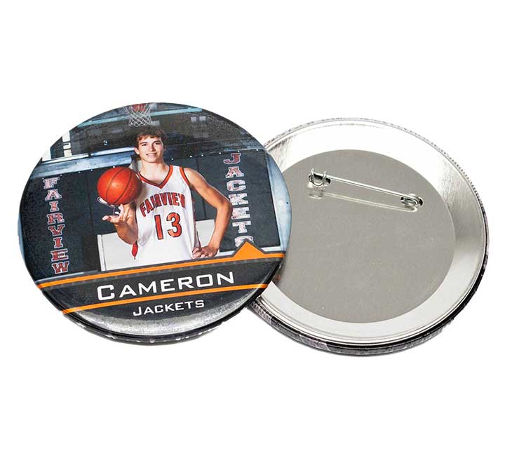 Full Color 3” Photo Pin Button