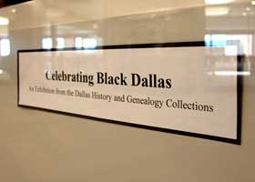 Library Display - Celebrating Black Dallas