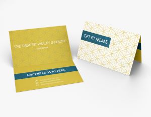 Top Fold Business Card (Horizontal) (100)