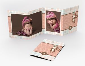 4x5½ Accordion 4 Panel Greeting Card (12)