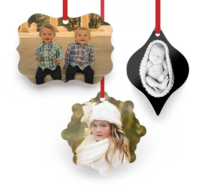 Full Color Photo Christmas Ornaments