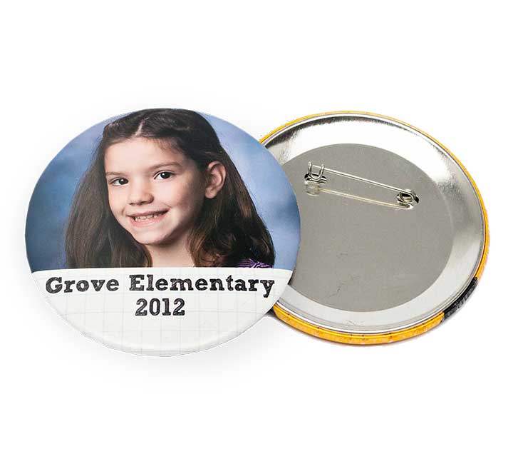 Full Color School Round Pin Button