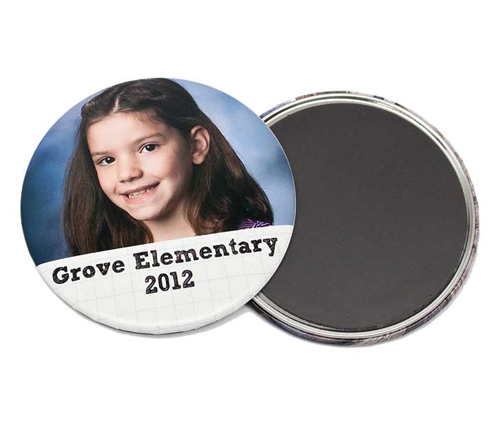 Full Color School Round Magnet Button