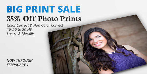 Full Color Sale, Big Prints, Now Through February 1