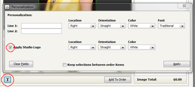 Ordering Studio Logos in Full Color Ordering System 